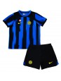 Inter Milan Domácí dres pro děti 2023-24 Krátký Rukáv (+ trenýrky)